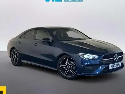 Used Mercedes CLA180 AMG line 136 HP (100 kW) 2023 Blue Coupe