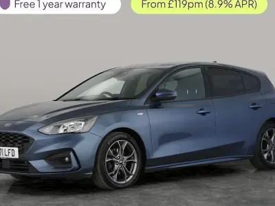 Used Ford Focus ST-Line 125 HP (91 kW) 2021 Blue Hatchback