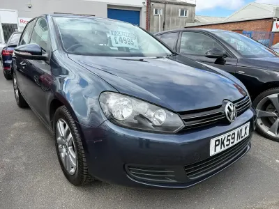 Used VW Golf VI SE 122 HP (89 kW) 2009 Blue Hatchback