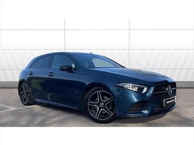 Used Mercedes A180 AMG Line Premium 136 HP (100 kW) 2023 Blue Hatchback