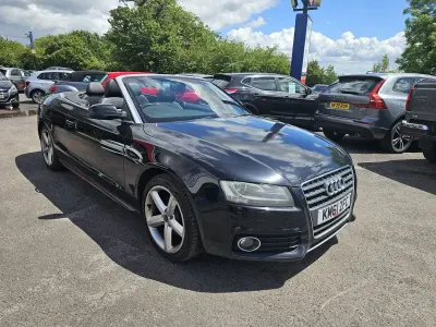 Used Audi A5 Cabriolet S-Line 177 HP (130 kW) 2012 Black Cabriolet