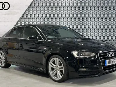 Used Audi A3 S-Line 150 HP (110 kW) 2016 Brilliant black