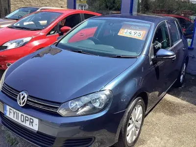 Used VW Golf VI Match 105 HP (77 kW) 2011 Blue Hatchback