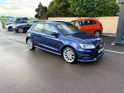 Used Audi A1 S-Line 116 HP (85 kW) 2016 Blue Hatchback