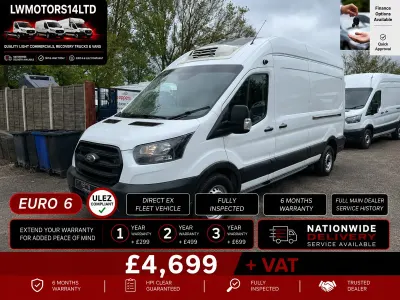 Used Ford Transit 130 HP (95 kW) 2021 White Van