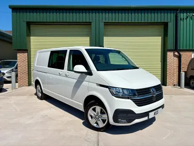 Used VW T7 Highline 150 HP (110 kW) 2024 White Van