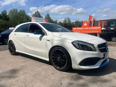 Used Mercedes A180 AMG line 122 HP (89 kW) 2016 White Hatchback