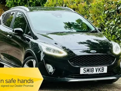 Second-hand Ford Fiesta Active 100 CP (73 kW) 2018 Negru Hatchback
