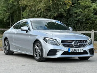 Used Mercedes C220 AMG Line Premium 2018 Silver Coupe