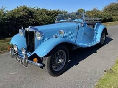 Used MG TD 54 HP (39 kW) 1952 Blue Cabriolet