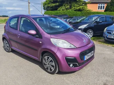 Used Peugeot 107 Active 68 HP (50 kW) 2014 Purple Hatchback