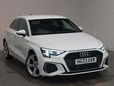 Used Audi A3 S-Line 150 HP (110 kW) 2023 White Sedan