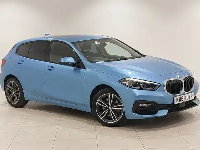 Used BMW 118 Sport Line 140 HP (102 kW) 2020 Blue Hatchback