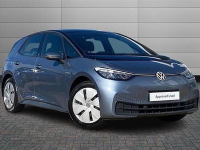 Used VW ID.3 Pro 106 kW (145 HP) 2022 Stone washed blue with black roof Hatchback