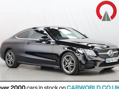 Used Mercedes C200 AMG line 198 HP (145 kW) 2020 Black Coupe