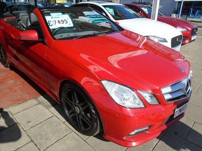 Used Mercedes E350 2010 Red Cabriolet