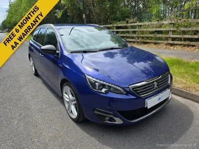 Used Peugeot 308 SW GT-line 150 HP (110 kW) 2015 Blue Estate