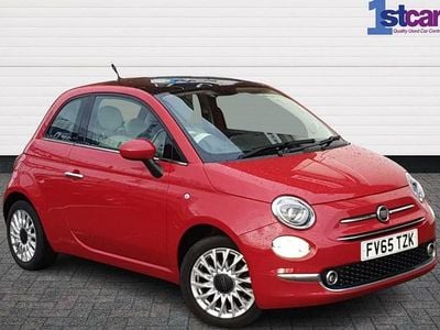 Red Used 2016 Fiat 500 Lounge Hatchback | £4,989 (Fair price)