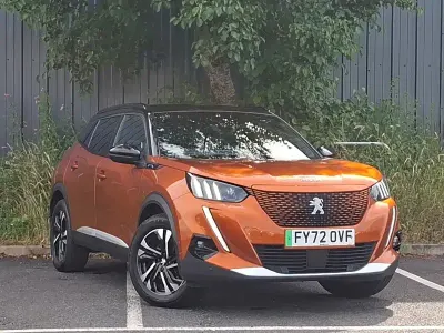 Used Peugeot e-2008 GTi 100 kW (136 HP) 2022 Orange SUV