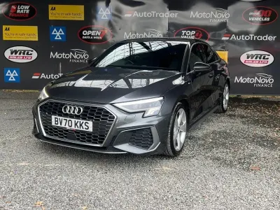 Used Audi A3 S-Line 150 HP (110 kW) 2020 Grey Sedan