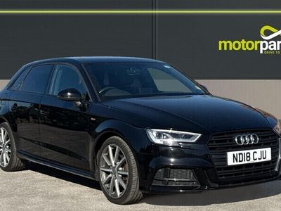 Used Audi A3 Black Edition 115 HP (84 kW) 2018 Brilliant black gloss Hatchback