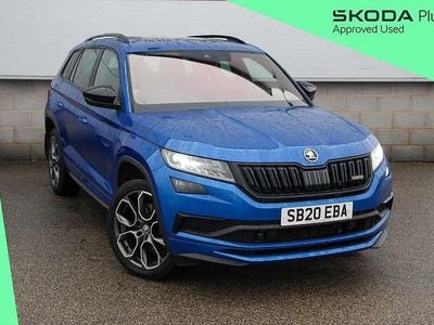 Used Skoda Kodiaq vRS 236 HP (173 kW) 2020 Race blue metallic SUV