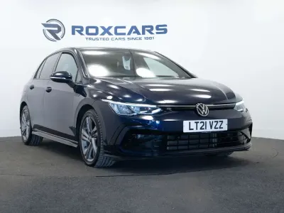 Used VW Golf VIII R-line 150 HP (110 kW) 2021 Blue Hatchback