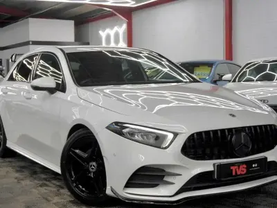 Used Mercedes A200 AMG line 163 HP (119 kW) 2019 White Hatchback