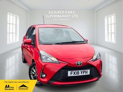 Red Used 2018 Toyota Yaris Hatchback | £6,985 (Fair price)