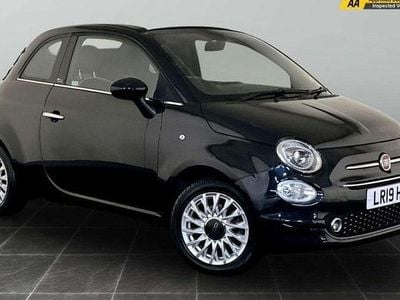 Black Used 2019 Fiat 500C Lounge Cabriolet | £8,395 (Fair price)