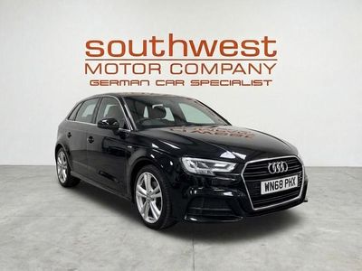 Used Audi A3 Sportback S-Line 150 HP (110 kW) 2018 Black Hatchback