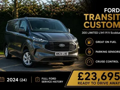 Used Ford Transit Custom Limited 136 HP (100 kW) 2024 Grey Van