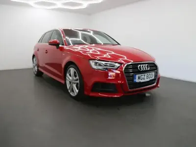 Used Audi A3 Sportback S-Line 150 HP (110 kW) 2019 Red Hatchback