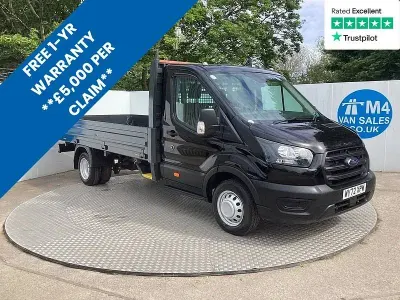 Second-hand Ford Transit 130 CP (95 kW) 2022 Negru Cabrio