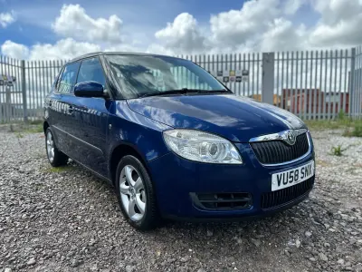 Used Skoda Fabia 60 HP (44 kW) 2008 Blue Hatchback