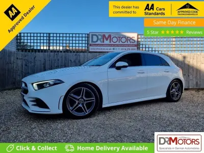 Begagnad Mercedes A200 AMG line 163 HK (119 kW) 2020 Vit Halvkombi