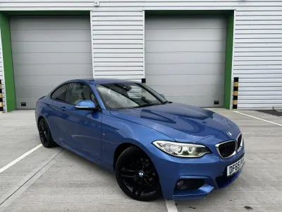 Used BMW 218 M Sport 150 HP (110 kW) 2015 Blue Coupe