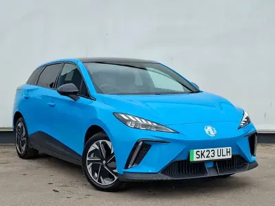 Used MG MG4 EV Trophy 149 kW (203 HP) 2023 Blue Hatchback