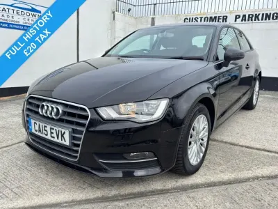Used Audi A3 Design 110 HP (80 kW) 2015 Black Hatchback