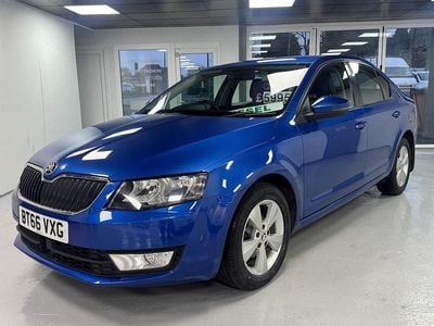 Used Skoda Octavia SE L 110 HP (80 kW) 2016 Blue Hatchback
