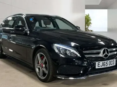 Used Mercedes C220 AMG Line Premium Plus 170 HP (125 kW) 2015 Black Estate