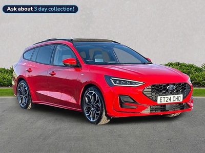 Red Used 2024 Ford Focus ST-Line X Estate | £22,155 (Expensive)