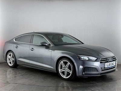 Grey Used 2018 Audi A5 Sportback S-Line Hatchback | £18,900 (Fair price)