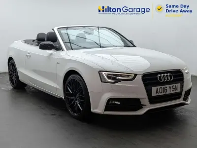 Used Audi A5 Cabriolet S-Line 177 HP (130 kW) 2016 White Cabriolet