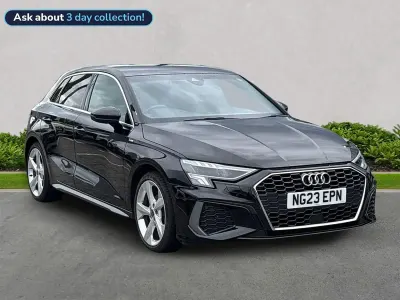 Used Audi A3 Sportback S-Line 150 HP (110 kW) 2023 Black Hatchback