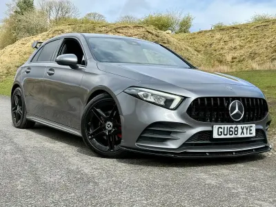 Used Mercedes A200 AMG line 160 HP (117 kW) 2018 Grey Hatchback