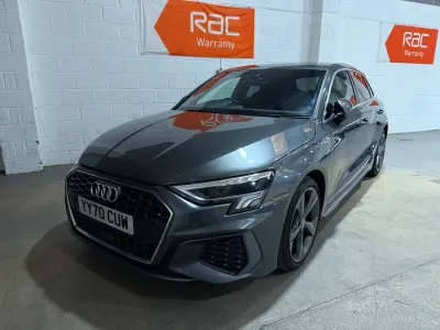 Usado Audi A3 S-Line 184 HP (135 kW) 2020 Cinzento Sedan