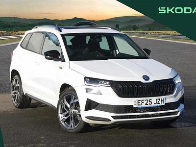 Used Skoda Karoq SportLine 147 HP (108 kW) 2025 Moon white metallic SUV