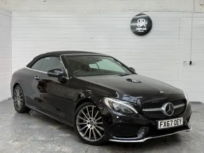 Used Mercedes C220 AMG Line Premium Plus 2017 Black Cabriolet
