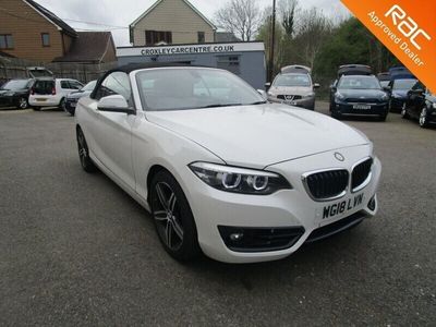 used BMW 218 2 Series 1.5 I SPORT 2d 134 BHP Convertible